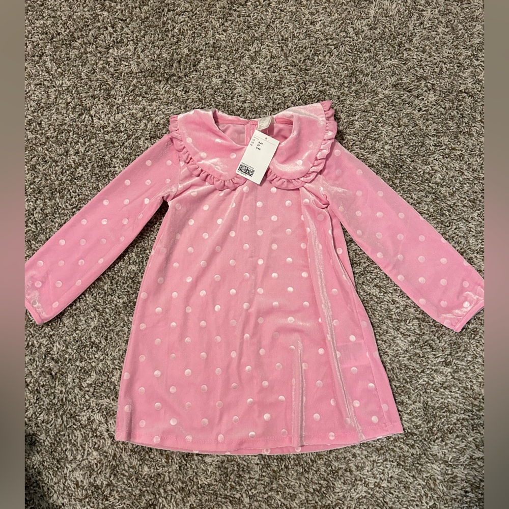 Velour dress size 3-4y